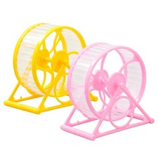1x Silent Hamster Exercise Wheel Quiet Spinner Hamster Running Wheel with Stand