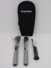 Welch Allyn 13010 Pocketscope  Ophthalmoscope 728 Handle (AA Batteries) & Case
