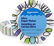 Ultra Paper Plates, 10 Inch, Disposable, 44 Count, Packaging May Vary