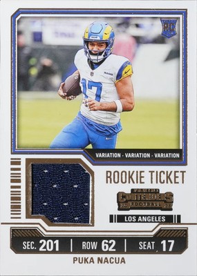 2023 Panini Contenders - Rookie Ticket Swatches Variations #TS13V Puka Nacua NM