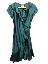 Authentic max mara blue green silk dress