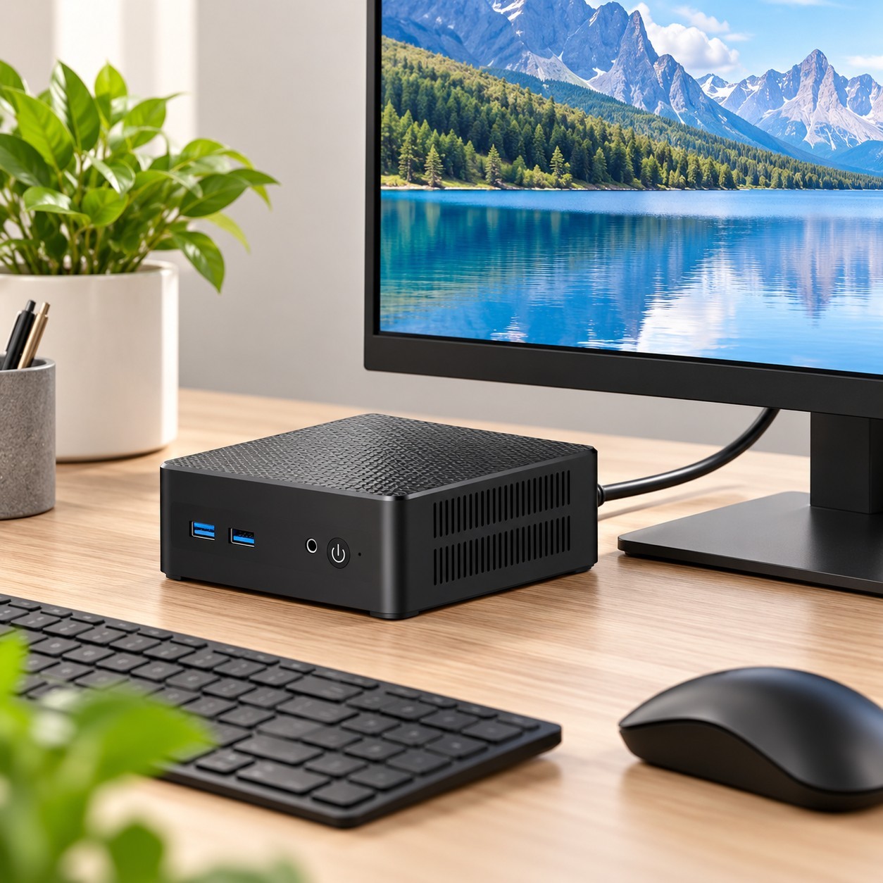 Computer Box Ports RNRUO Mini PC 32GB RAM 512GB SSD Windows 11 WiFi 6 Bluetooth Open Box ...