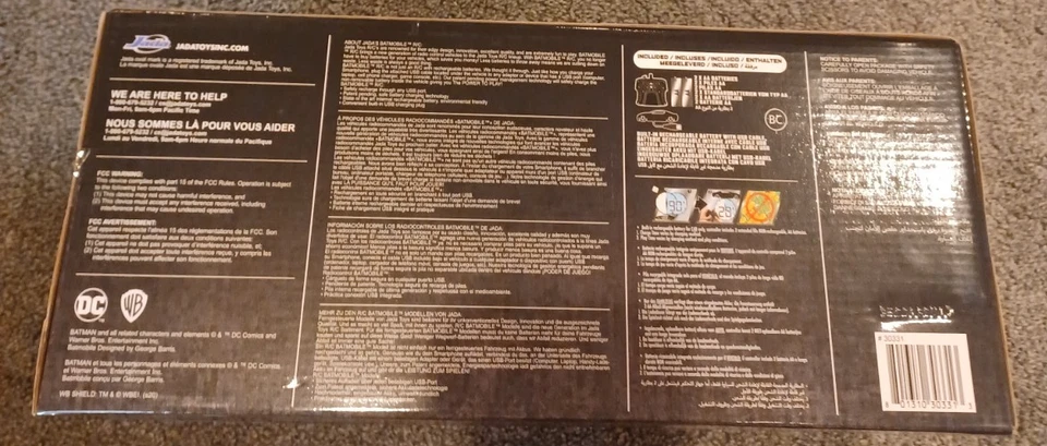 NEW Jada Toys Hollywood Rides 1989 BATMOBILE - 2.4GHz RC Remote Control Turbo - Image 2 of 2