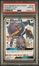 2019 POKEMON SUN & MOON HIDDEN FATES #SV61 FULL ART/BANETTE GX PSA 10 on eBay