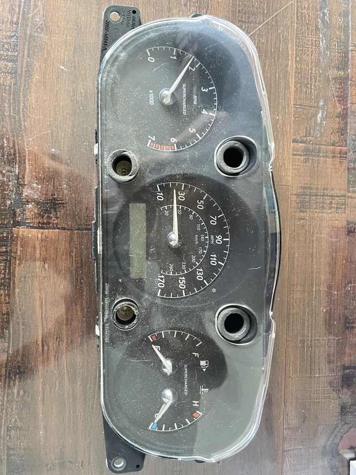 Cuadro de instrumentos velocímetro Jaguar XJR 2004 2005 2006, 2W9F-10849-DL, OEM Foto 2 de 2