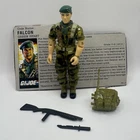 GI Joe 1987 Falcon v1 100% Complete Vintage ARAH Figure w/ File Card