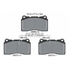 Satz Bremsbeläge Bremsklötze vorne für Alfa Romeo 147 937 156 932 GT | 244433