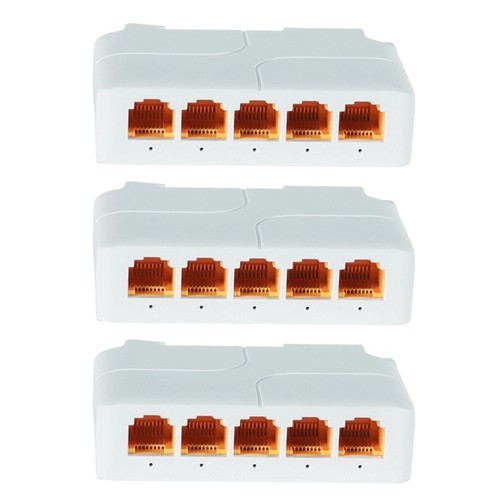 3-Teiliger 5-Port-Gigabit-POE-Extender 100/1000 Mbit/S 1 in 4 Out PoE-Repea5065
