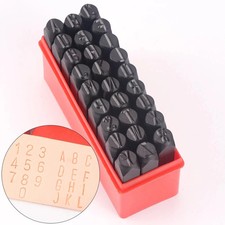 Letter  Number Stamp Punch Set 2-12.5mm A-Z 0-9 for Metal Wood Leather, Plastic