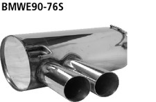 Bastuck Racinganlage ab Kat BMW 3er E90 E91 325d 330d 2x76mm seitlich schräg