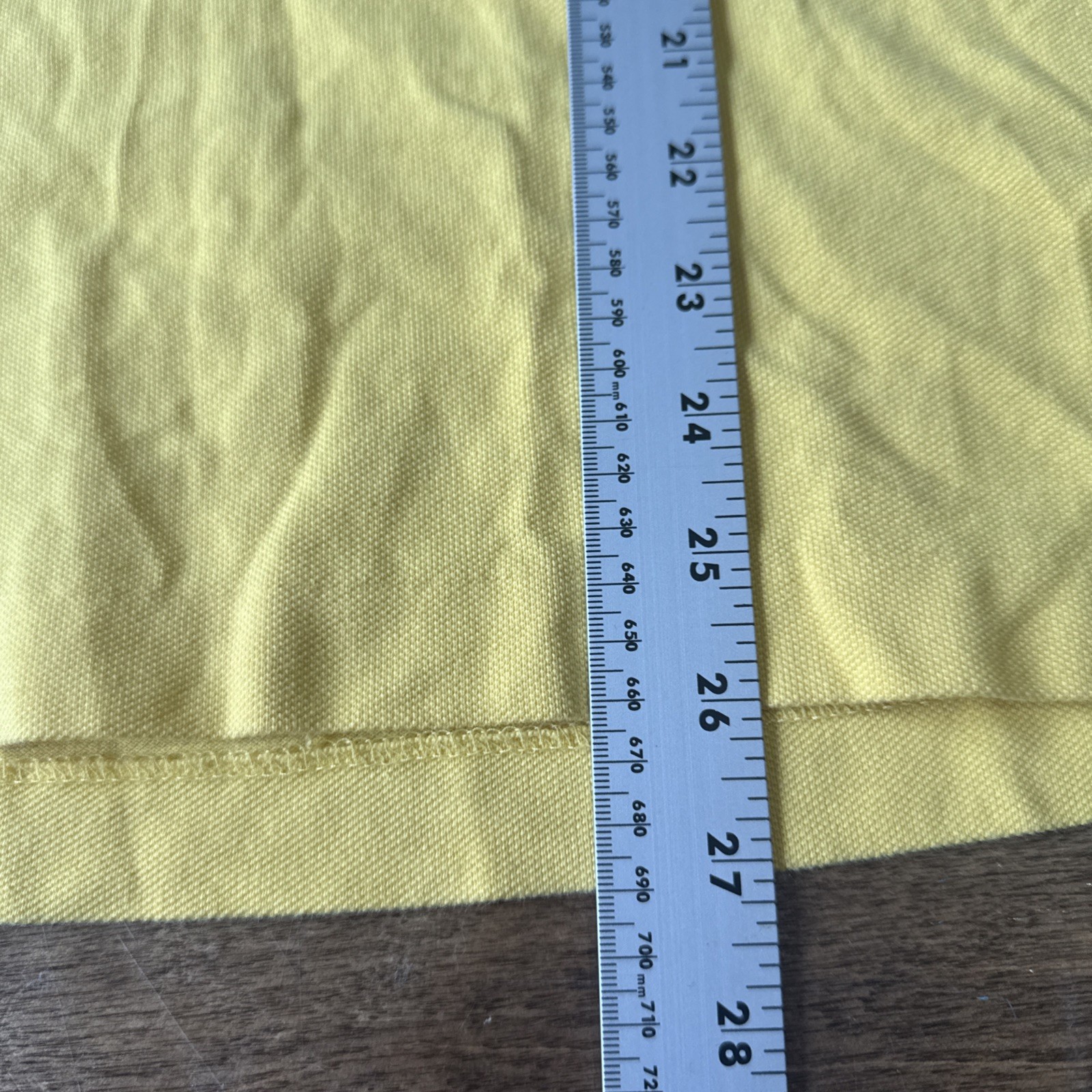 Lacoste Polo Shirt Mens Size XL / 6 Yellow Short Sleeve Lightweight Mesh thumbnail 5