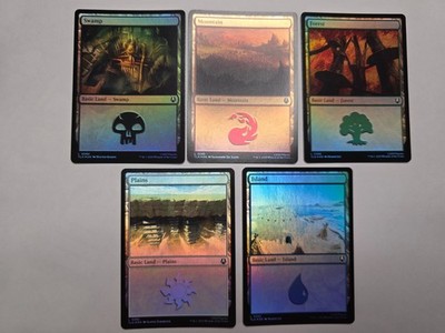 Basic Land Set FOIL - MTG Avatar: The Last Airbender TLA | eBay Basic Land Set FOIL - MTG Avatar: The Last Airbender TLA | eBay