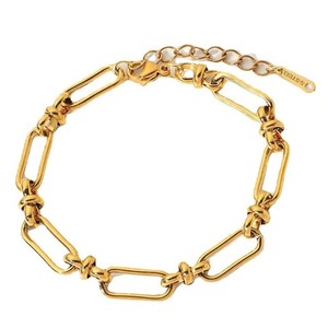 Authentic Elegant 18K Gold Plated Crosses Chain Bracelet Accessory for Parties Supplies