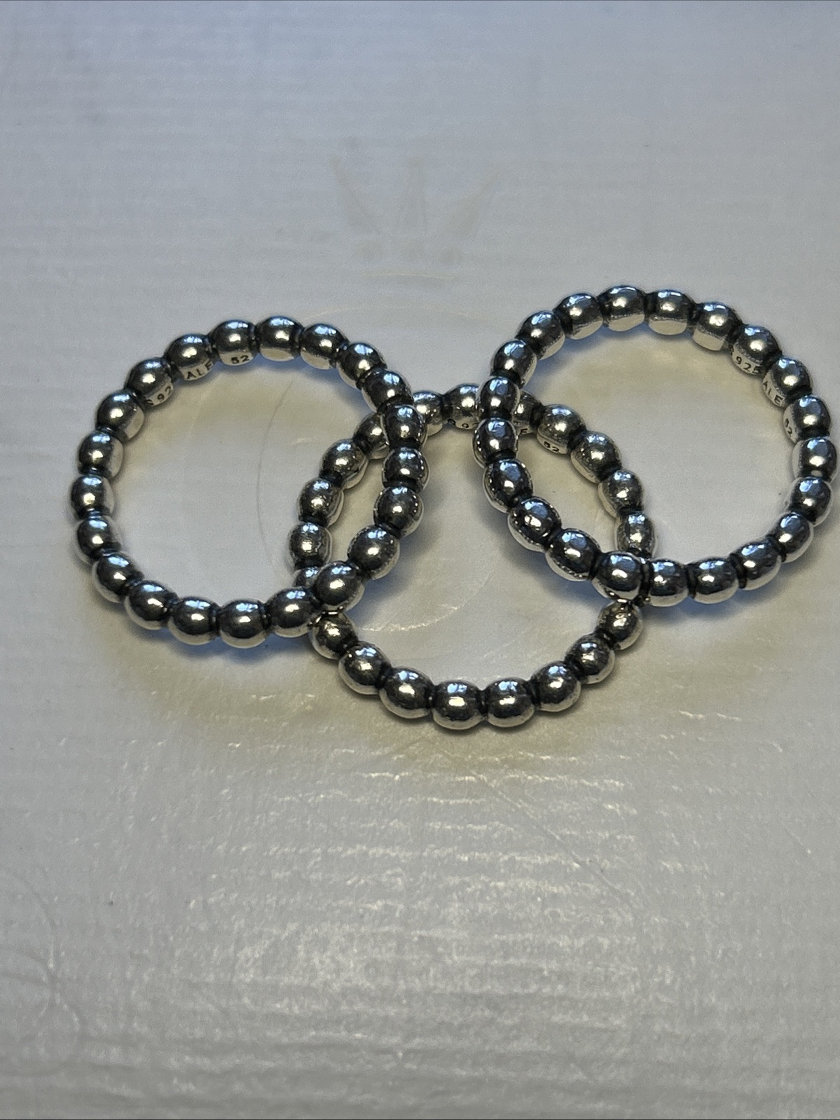 Authentic Pandora 🌟 Stackable ring 🌟thick Beade… - image 4