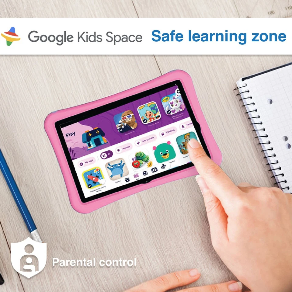 Laser 7-inch Android 15 Tablet 4GB 64GB with Pink Protective Case - Image 4 of 4