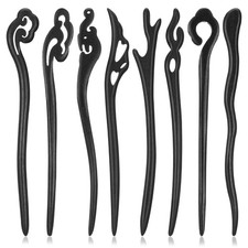 8 Pcs Wooden Hair Sticks, Chinese Hairpin Vintage Chignon Hair Chopsticks Handma