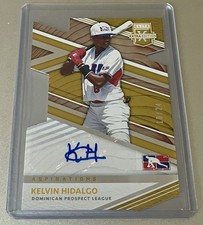 2020 ELITE Extra Edition Kelvin Hidalgo Cut Rookie CARD AUTO RC GOLD Foil SP /24