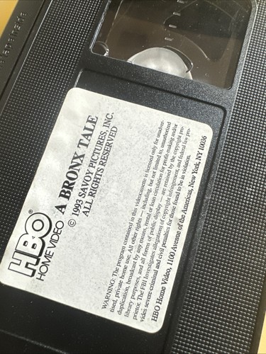 A Bronx Tale (VHS, 1994) No Sleeve Clear Case