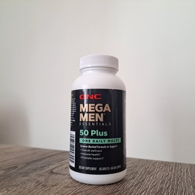 GNC Mega Men 50 Plus One Tägliches Multivitamin, 60 Kapseln