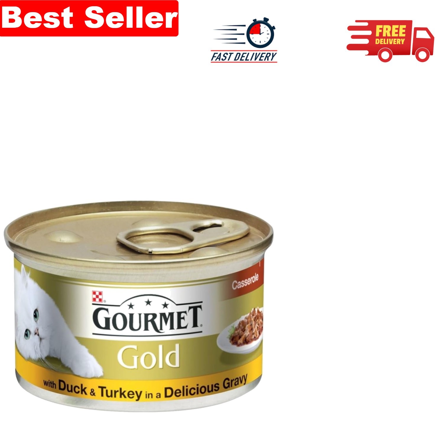 Indulgent Duck & Turkey Cat Gravy 85g - 6 Pack Ideal for Celebrating Birthdays