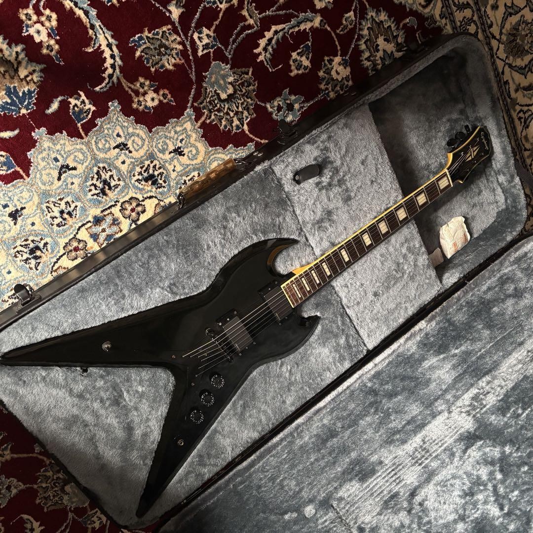 Epiphone Zv Zakk Wylde Custom Black HC付 Epiphone Zv Zakk Wylde Custom Black HC Safe Packing! | eBay