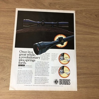 GUNS99 MAGAZIN WERBUNG 12X9 BURRIS SIGNATURE SERIE ZIELFERNROHRE