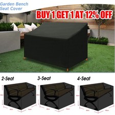 Heavy Duty Waterproof Outdoor Garden Bench Seat Cover For Furniture 2/3,4 Seater