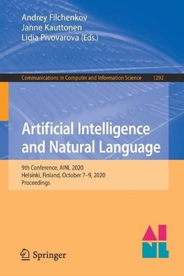 Artificial Intelligence and Natural Language by Andrey Filche... - 9783030590819