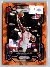 2023-24 Panini Prizm #286 Adama Sanogo Prizms Orange Ice