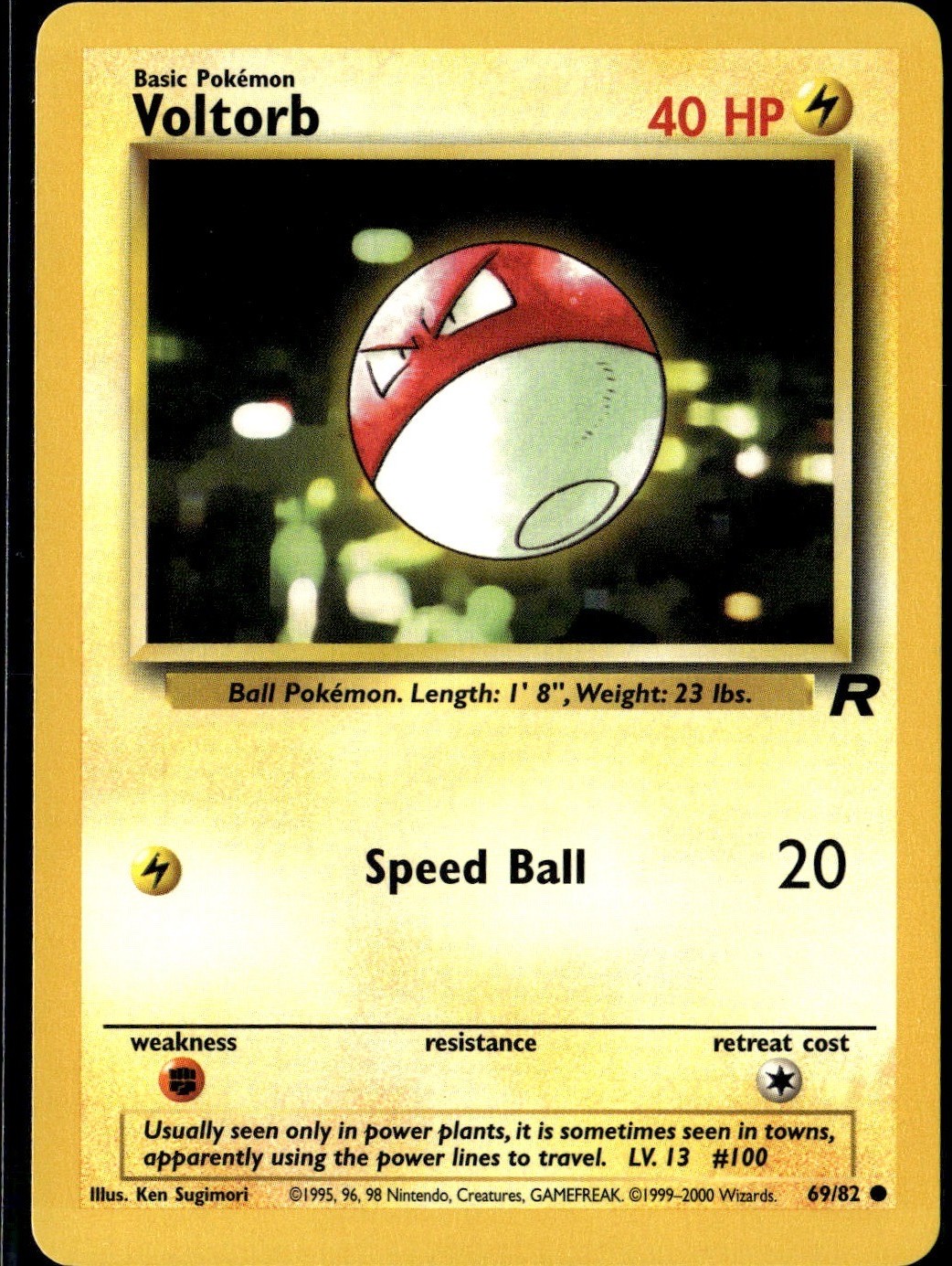 Voltorb Common Team Rocket 69/82 NM