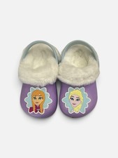 Disney Frozen Elsa and Anna Lined Lilac Clogs Children's Size 5/6