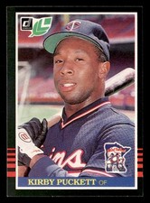 Kirby Puckett 1985 Leaf Rookie Card #107 Minnesota Twins