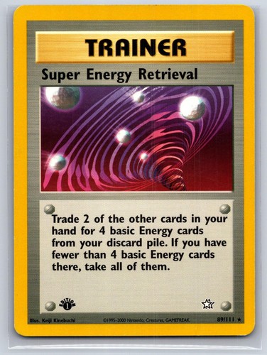 Super Energy Retrieval 89/111 Neo Genesis Rare 1st Edition Pokemon