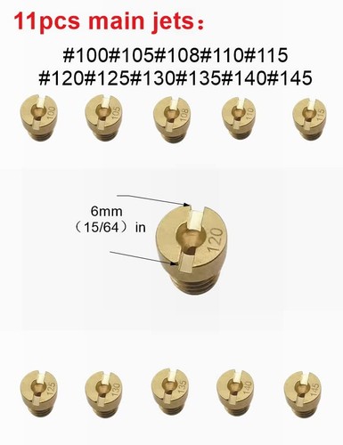 Aftermarket 22pz Kit Getto Carburatore con 11 Getti Principali e 11 Getti Lenti per Nibbi... - Foto 2 di 7