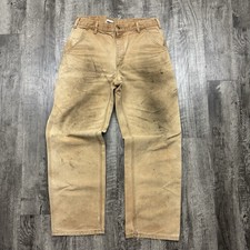 Vintage 2000s Carhartt Carpenter Distressed Grunge Skater Work Pants 34x32