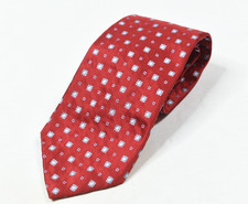 Brooks Brothers Golden Fleece Neck Tie Mens Red Blue Gemstone 100 Silk Classic