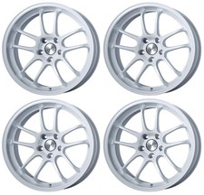 Genuine Enkei Wheels Pf01evo 17x9.0j 22 5x114.3 White Set Of 4