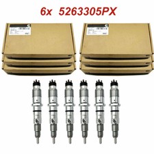 6x Fuel Injector 87581565 For 5263305 Cummins Isc 8.3l Engine Tractor 4940439