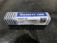 Harvey Tool Three Flat Chamfer  .75 Shank x .20 Degrees P/S x .060 Tip 18420-C3