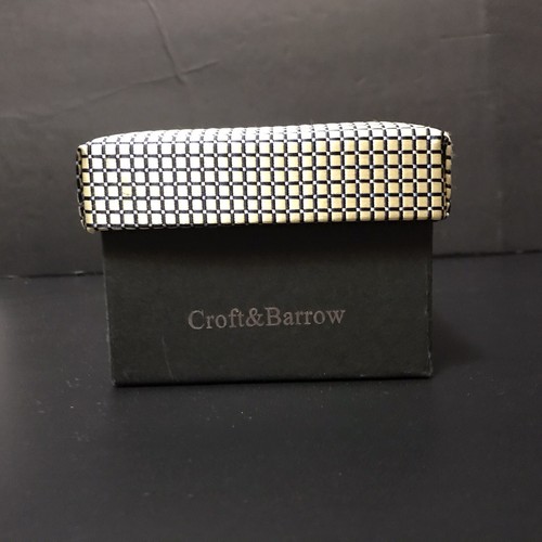 Croft & Barrow Handmade Woven Tie Hanky & Cufflink Set New Old Stock - Picture 7 of 7