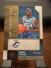 Darren Collison 2009 Upper Deck SP Signature Rookie Card Auto 122/199 #R-DC