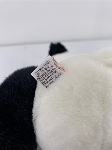 Vintage Gund Panda Bear Plush Lei Ling 9” Jointed 1982 Stuffed Toy - Picture 8 of 9
