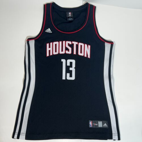 Adidas NBA 4Her Houston Rockets Harden #13 Black White Basketball Jersey Top M
