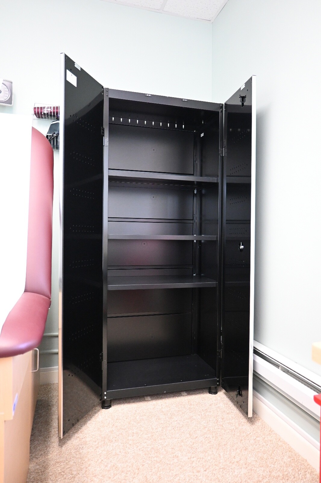 Husky 24 Gauge Steel Freestanding Garage Black 30 in W x 72 in