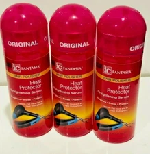 FANTASIA IC  POLISHER HEAT PROTECTOR STRAIGHTENING SERUM 3 X SMALL 2 OZ TRAVEL