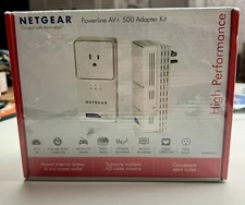 Netgear XAVB5501-100NAS Powerline AV+ 500 Adapter Kit Sealed New In Box