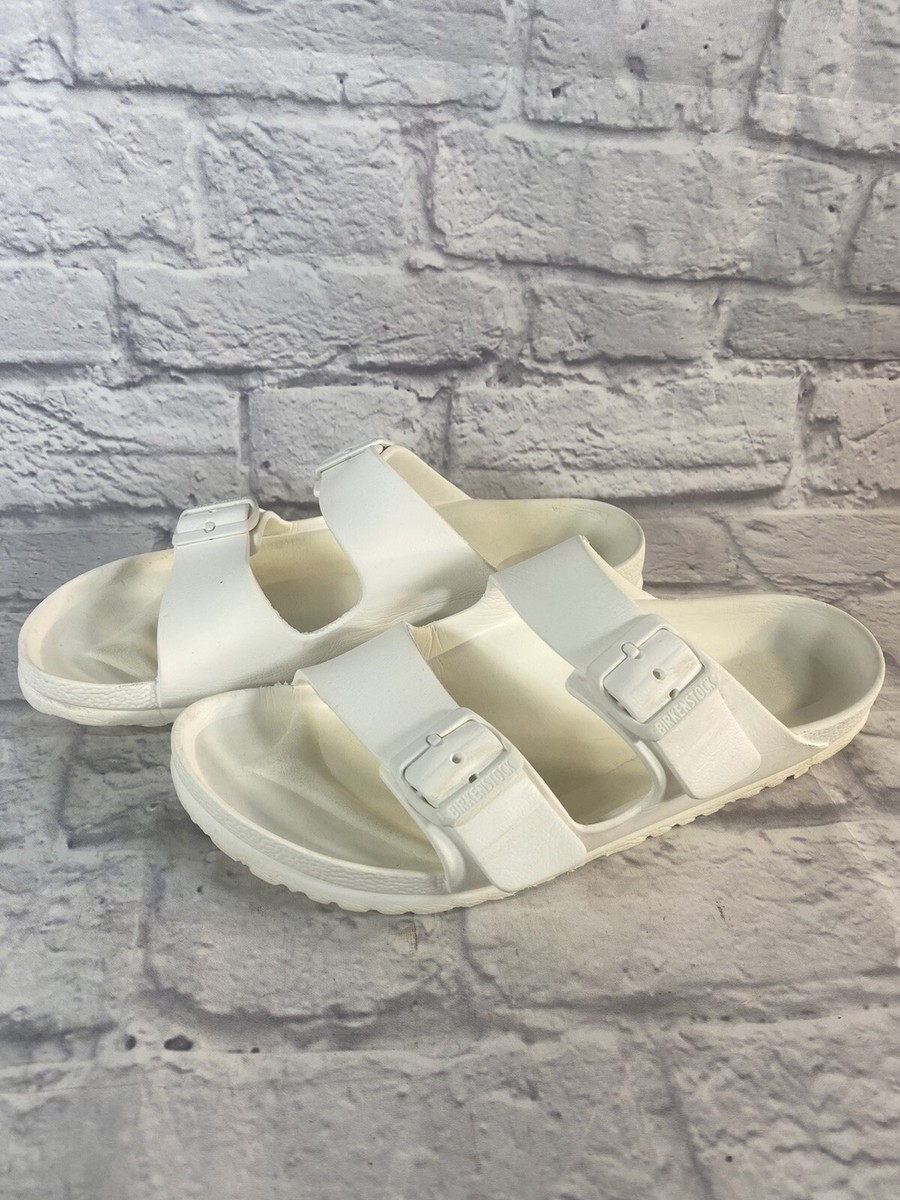 BIRKENSTOCK サンダル ホワイト 40 26cm Birkenstock Sz EU 41 Arizona Eva White Slides Sandals D26-2 | eBay