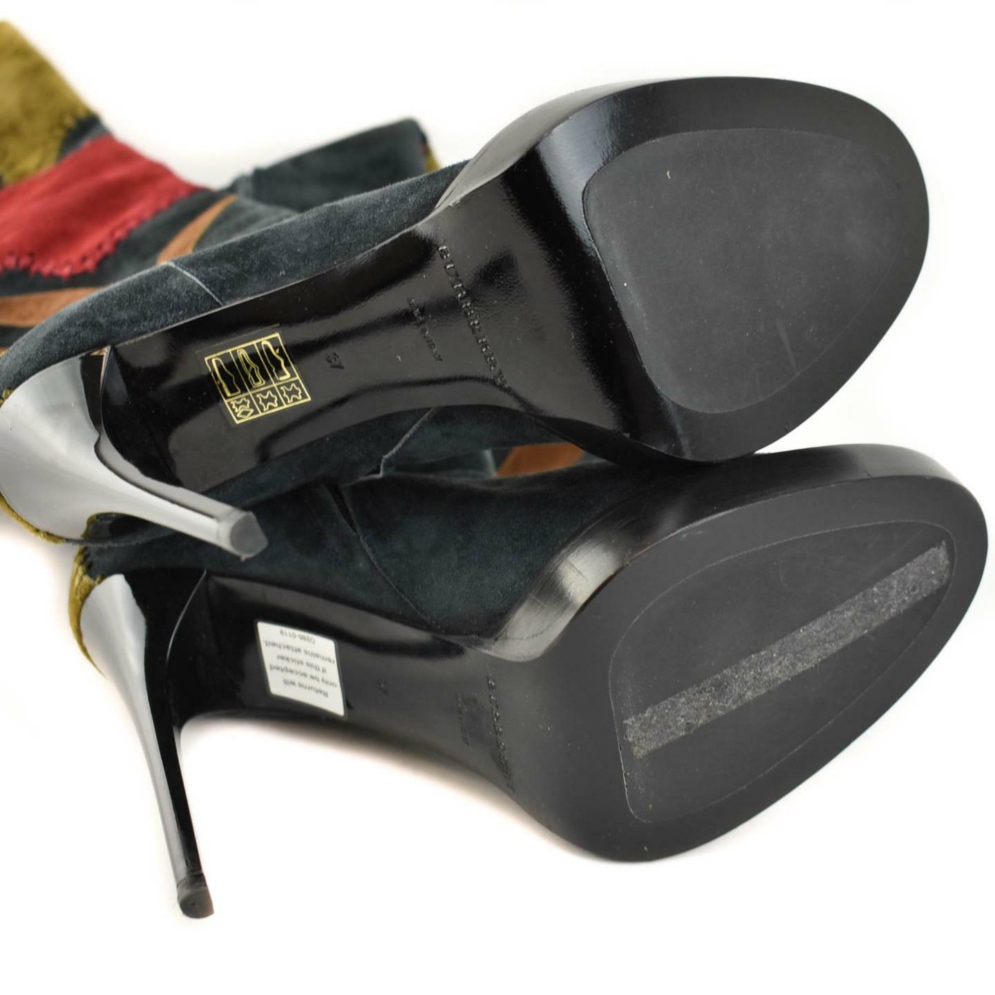 BURBERRY Prorsum: Navy Blue, Patchwork "Allison" … - image 8