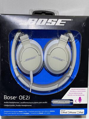 Bose OE2i Audio Wired Headphones Collapsible Headband Case Remote