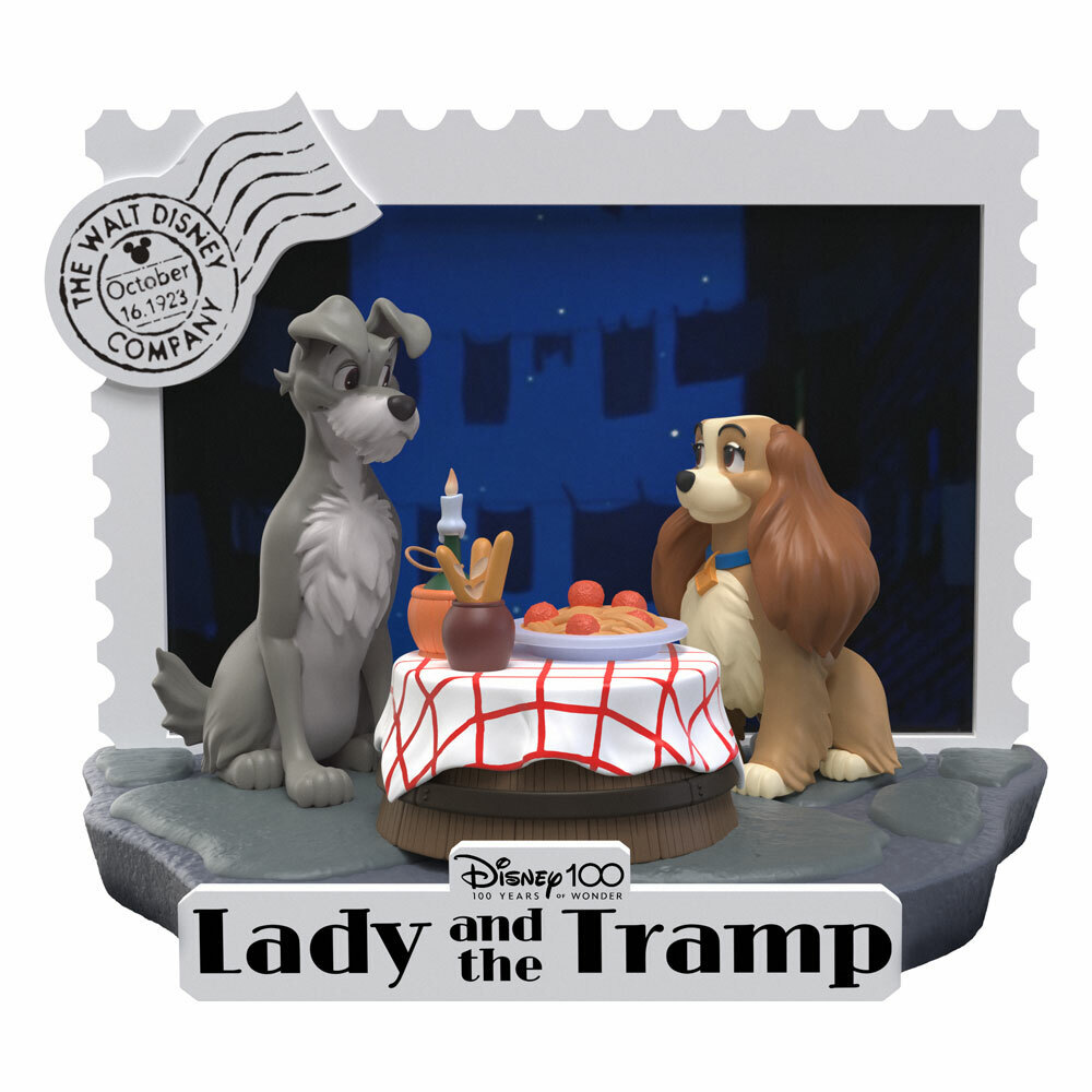 DISNEY 100th Anniversary D-Stage - Lady And The Tramp Pvc Diorama Beast Kingdom
